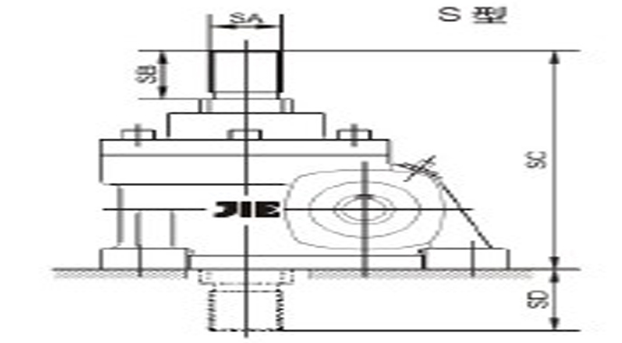 蜗轮丝杆减速机JRSS-S系列详细图纸