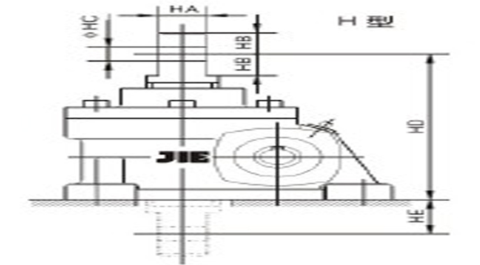 蜗轮丝杆减速机JRSS-H系列详细图纸